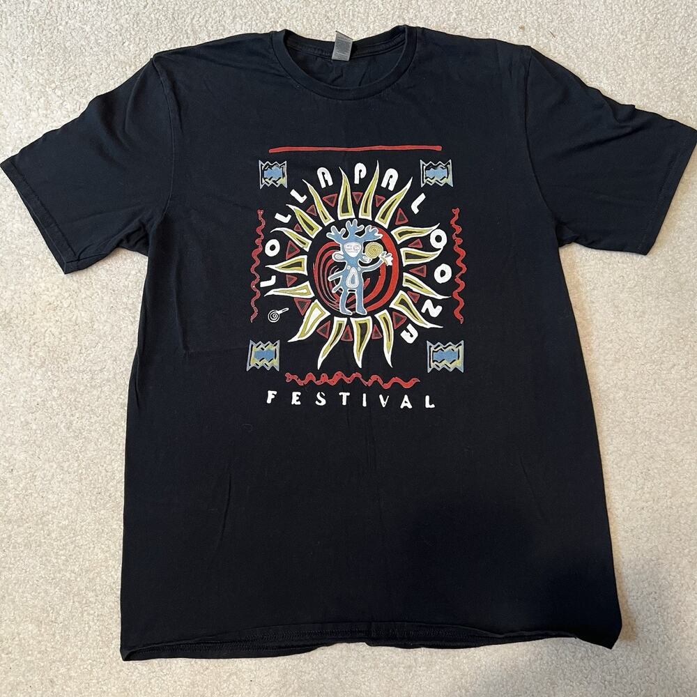 Lollapalooza Metallica 2022 Shirt Black Size L Festival Lineup Double Sided Tee